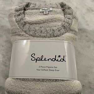 Splendid Soft Gray and Cream Pajama Set NEW!!!